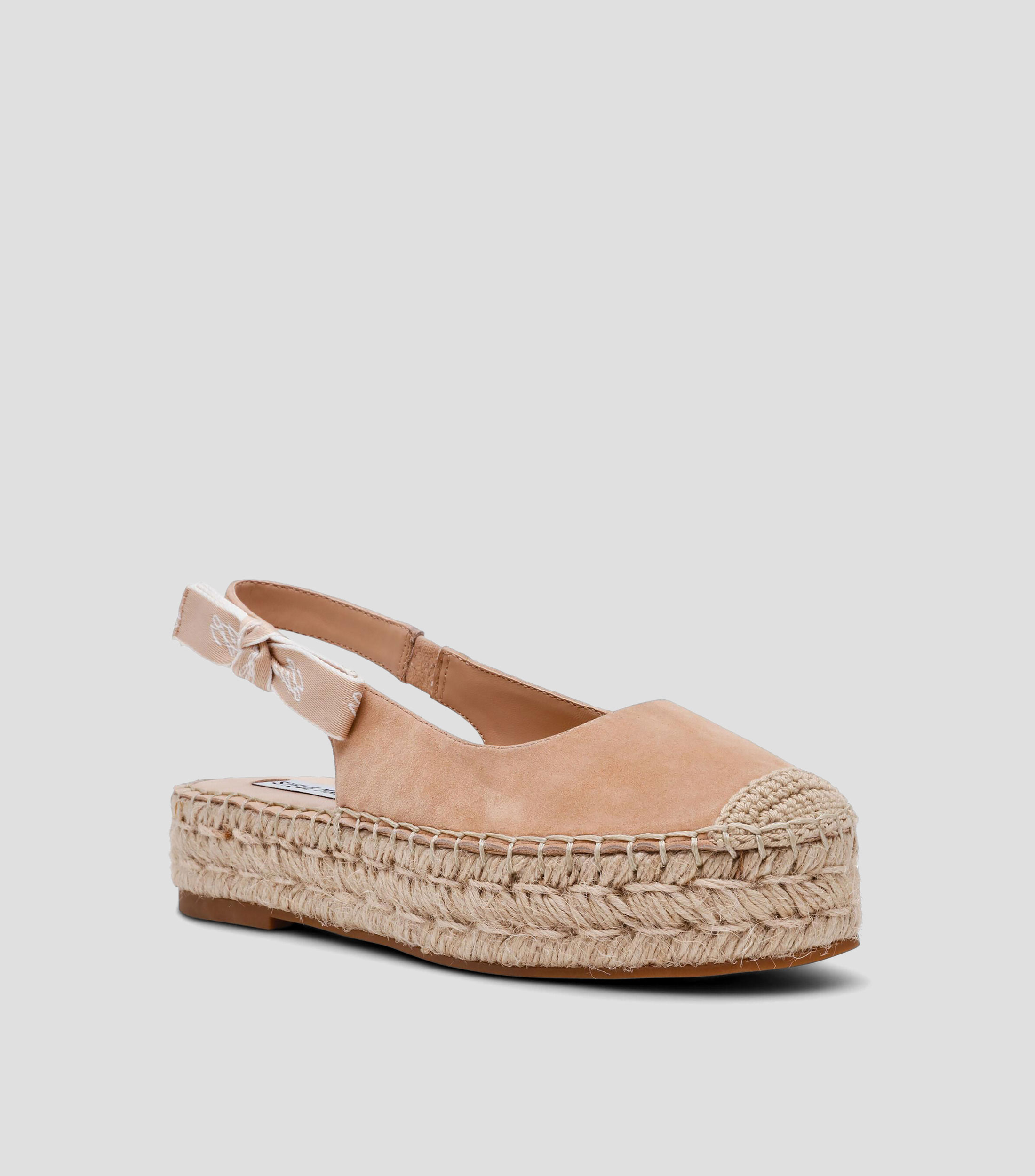 Alpargatas slingback Centro con plataforma cuña baja Mujer